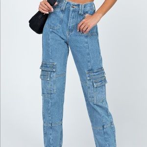 NWT Princess Polly Lioness Stacey Cargo Jean